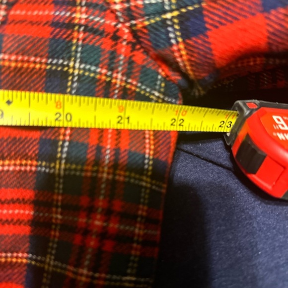 Vintage Pendleton Plaid Tartan Red 100% Virgin Wool Blazer Women’s Sz 18 Plus - Picture 6 of 10